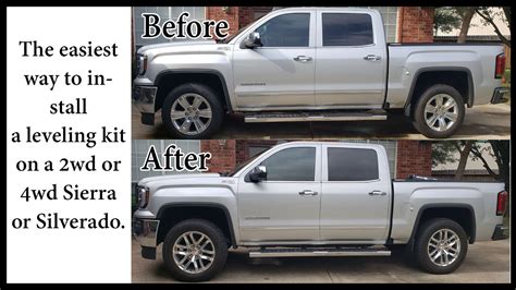 2016 Chevy Silverado Leveling Kit Before And After