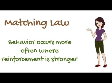 Module An Example Of The Matching Law In Aba Youtube