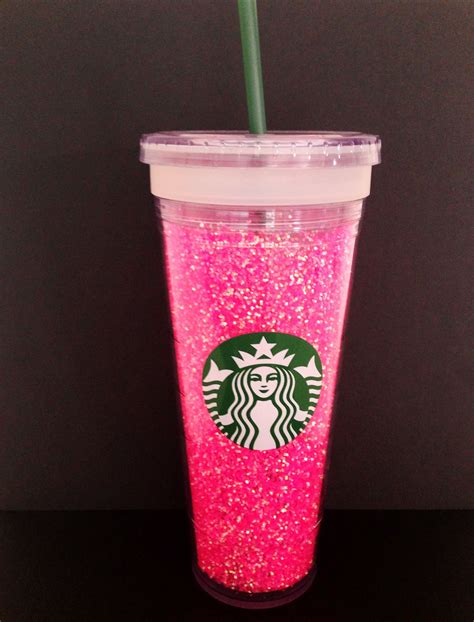 Diy Glitter Starbucks Cup Fantasy Pinterest Board Pink Starbucks