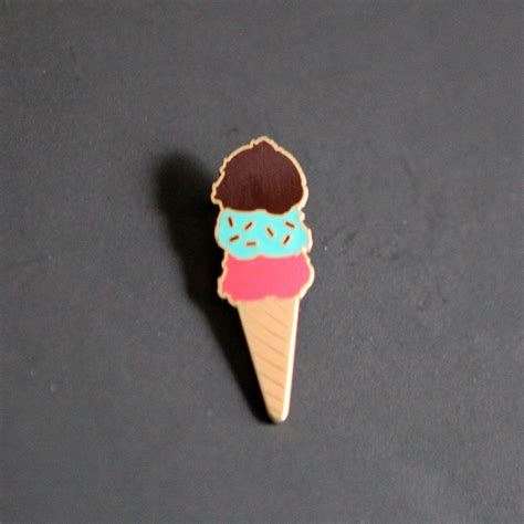 Ice Cream Pin With Images Cloisonne Pin Ice Cream Pin