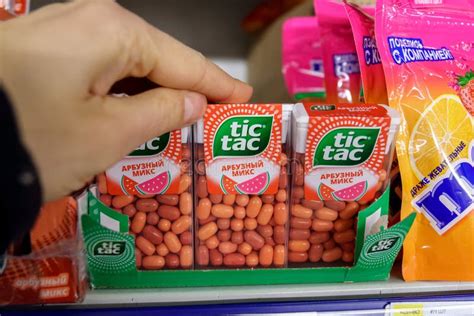 Tyumen Russia March 17 2023 Tic Tac Are Manufactured By Italian