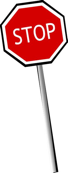Crooked Stop Sign Clip Art At Vector Clip Art Online