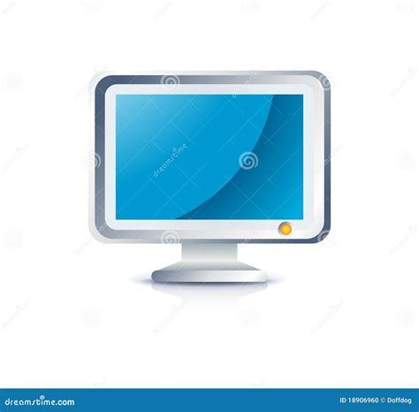Monitor Icon Business 3d Infographics Vector Illustration