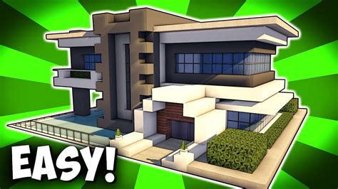 Do you love survival, modern design and architecture with nature? MINECRAFT MODERN HOUSE TUTORIAL! How To Build Realistic ...
