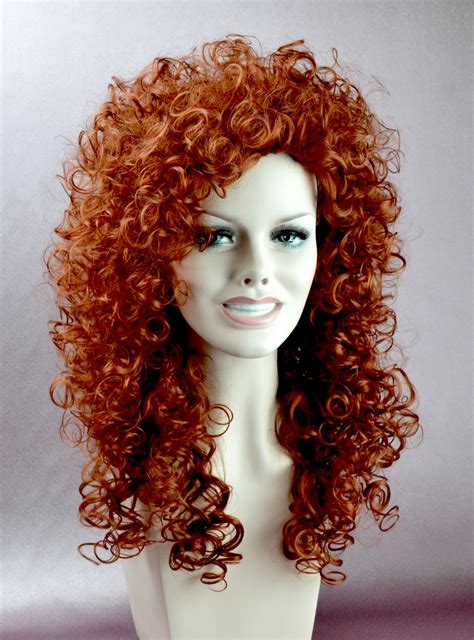 New Rose Wig Bouncy Red Curls Bette Or Reba Style Look Available