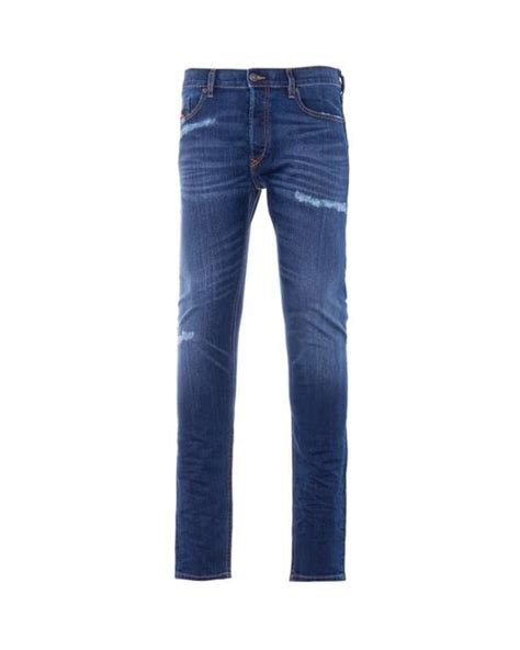 Diesel Denim Tepphar X Slim Fit Distressed Jeans In Blue For Men Lyst