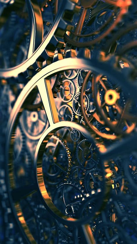 Hd Cool 3d Gears Iphone 6 6s 6s Plus Wallpapers 3d Mobile Backgrounds Download Steampunk