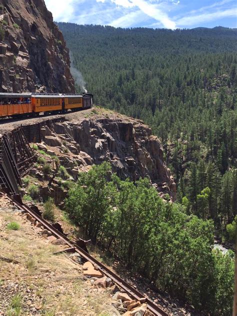 Railway Across A Cliff The San Juan Mountains Colorado