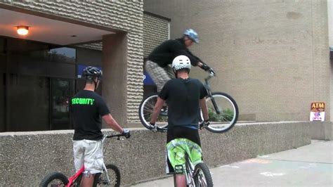 Downtown Bike Tricks Edmonton Bike Trials Youtube