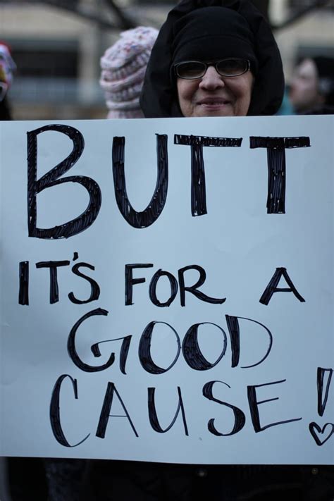 Butt Trump Protest In Chicago Popsugar News Photo 8