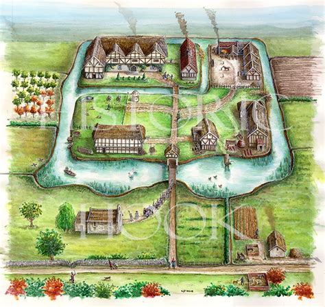 Medieval Manor Thinglink Medieval Medieval Houses Fantasy City