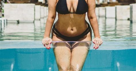 The Plus Size Model Took A Dip In The Pool At Breathless Riviera Cancun Resort And Spa Where She