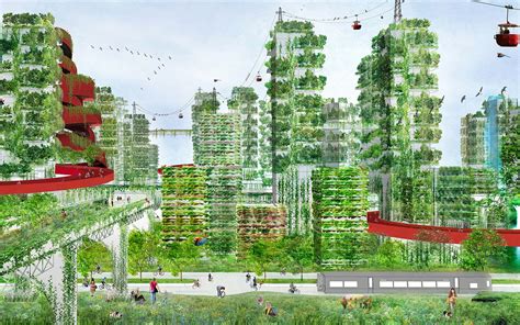 Architects Propose A City Of Skyscrapers Covered In Trees