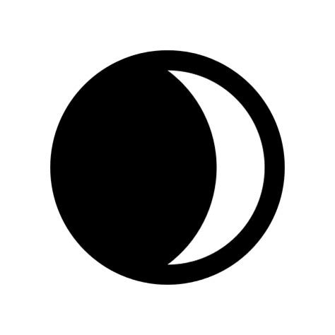 This shortcut works in microsoft word and in windows only. File:Waxing crescent moon symbol.svg - Wikimedia Commons