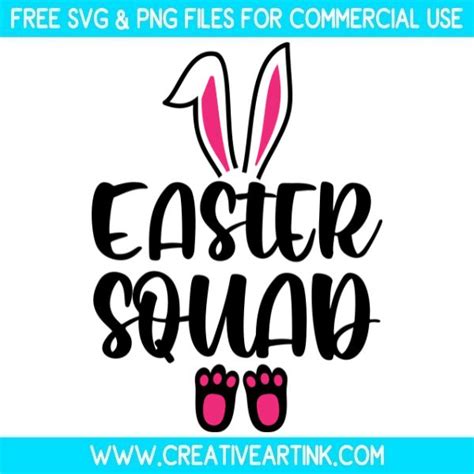 Easter Squad SVG – Free SVG Files | Creativeartink.com