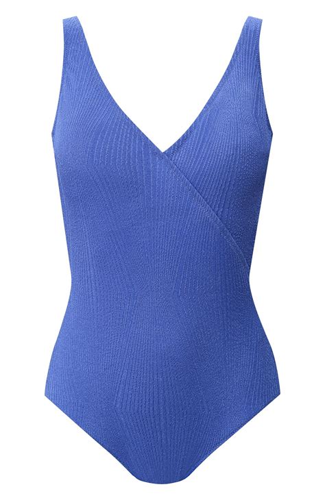 Женский голубой слитный купальник Gottex — купить в интернет магазине