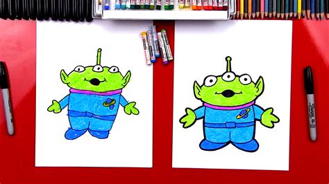 How To Draw Toy Story Alien Art For Kids Hub