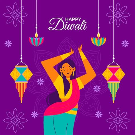 Ilustra O De Celebra O Do Festival Diwali Vetor Gr Tis