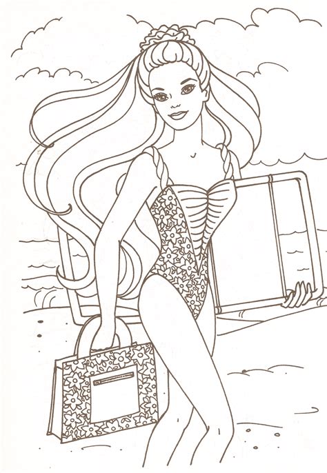 Miss Missy Paper Dolls: Barbie coloring pages part 2