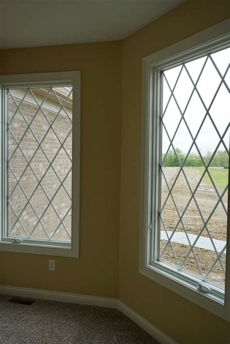 Windows With Diamond Grid Pattern To The Hanover A Custom Two Story