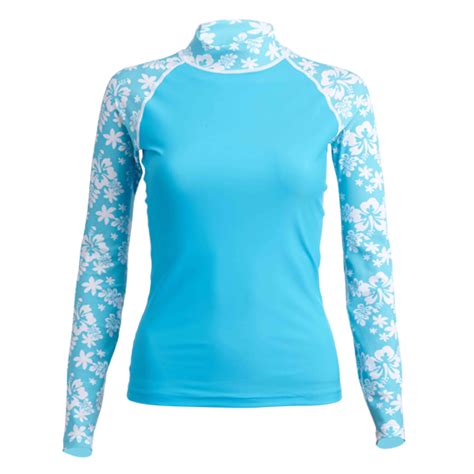 Woman Long Sleeve Assorted Col. Printed Long Sleeve Rash Guard - Buy Woman Long Sleeve Assorted ...