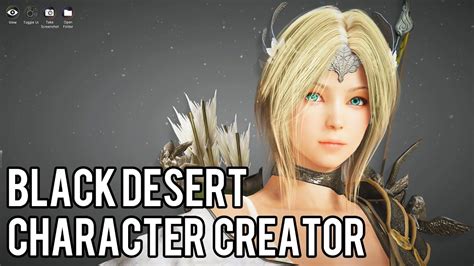 Black Desert Character Creator Ranger Class Youtube