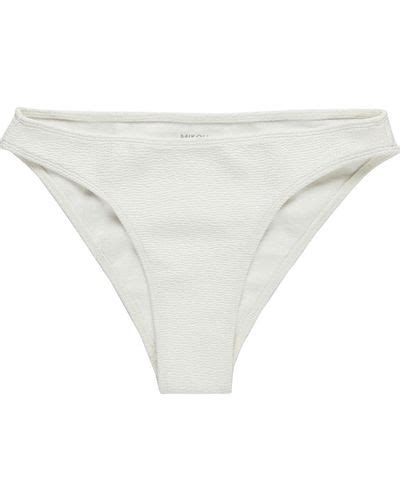 Mikoh Swimwear Synthetic Arutua Bikini Bottom In Bone White Lyst