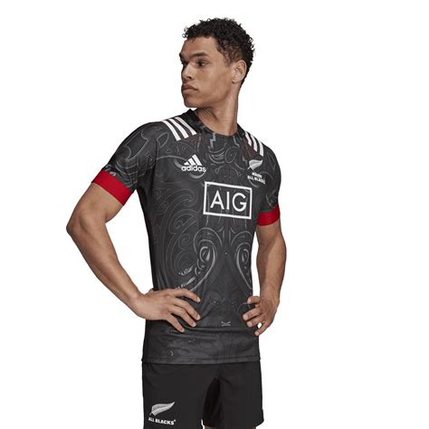 New Zealand Māori All Blacks Home Replica Rugby Jersey 2122 By Adidas