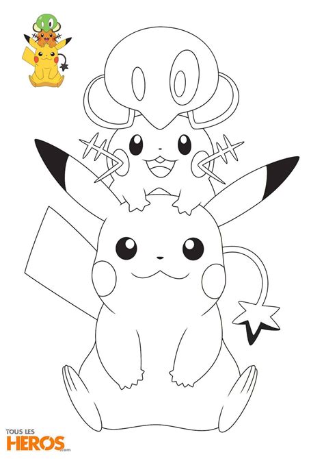 Coloriages Pokémon à Découvir Sur Le Blog De Tlh Pikachu Drawing