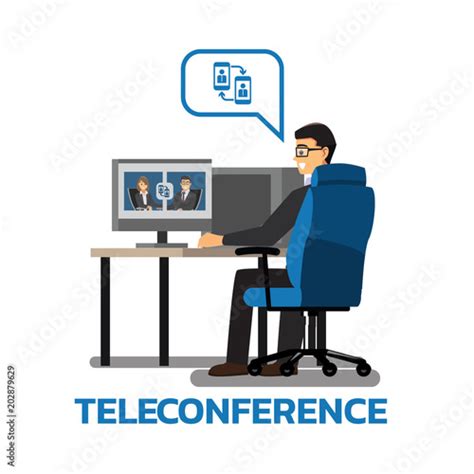 Business People Having Teleconference Board Meetingbusinessmen Video