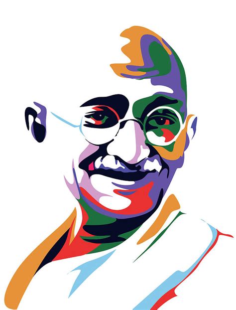 Mahatma Gandhi Pop Art Digital Art By Ahmad Nusyirwan Pixels Merch