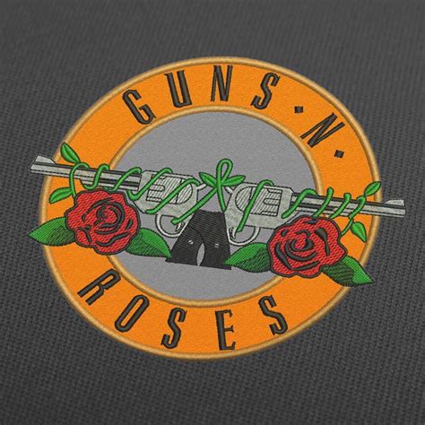You can download in a tap this free guns n' roses logo transparent png image. Guns N' Roses logo embroidery design applique