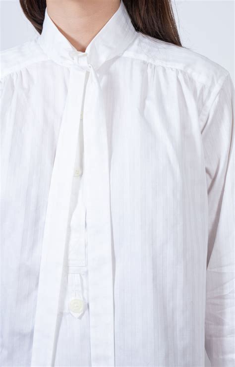 Ascot Collar Edw Shirt Dobby Stripe Needles Epitome