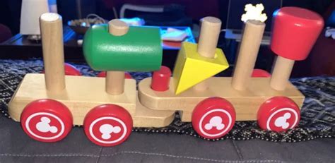 Melissa And Doug Disney Mickey Mouse And Friends Wooden Stacking Train