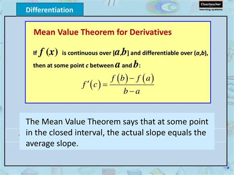 PPT - Mean Value Theorem for Derivatives PowerPoint Presentation, free ...
