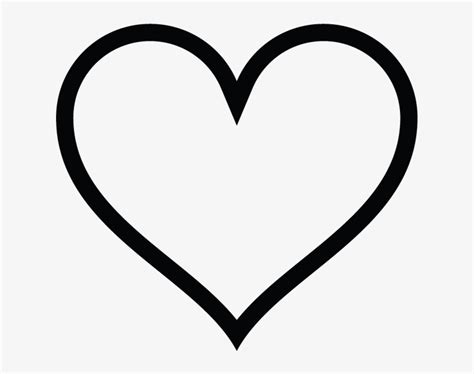 Heart Black Outline Png Canvas Ily