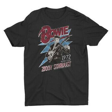 David Bowie Ziggy Stardust 1972 World Tour T Shirt Shop The David