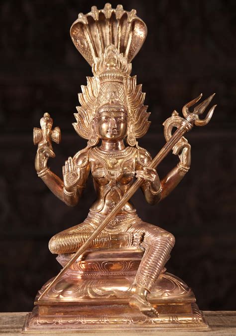 Sold Bronze Shakti Mariamman Holding Trident 18 118b6 Hindu Gods