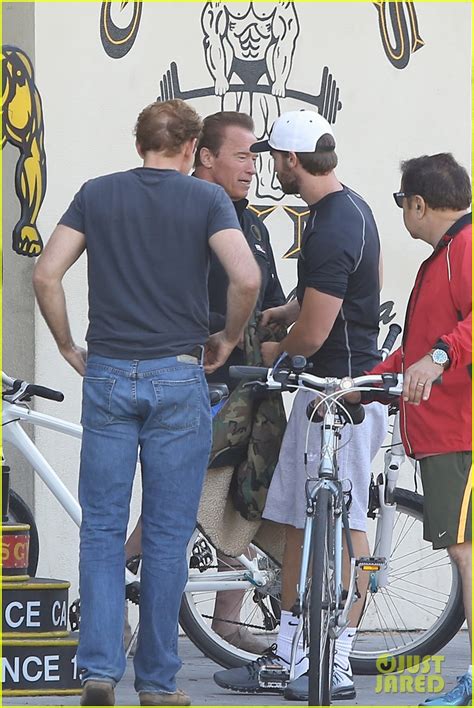 Miley Cyrus Patrick Schwarzenegger Are On A Break Report Photo Arnold