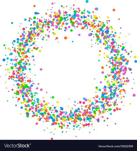 Round Colored Confetti Royalty Free Vector Image