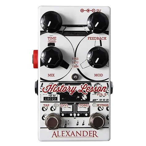 Alexander Pedals History Lesson Vol 3 Delay Guitar Effects Reverb