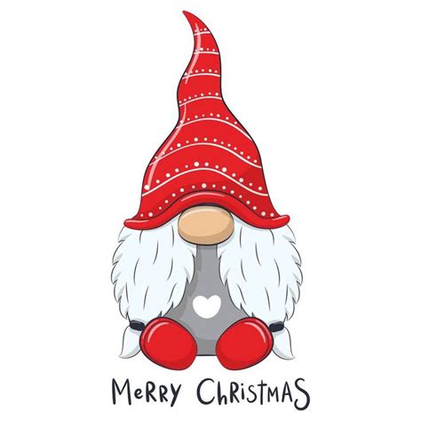 Christmas Gnome Clipart EPS PNG JPEG Nordic Gnome Clip Art Etsy