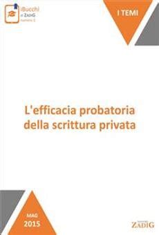 PDF L Efficacia Probatoria Della Scrittura Privata By Giulia Palmi