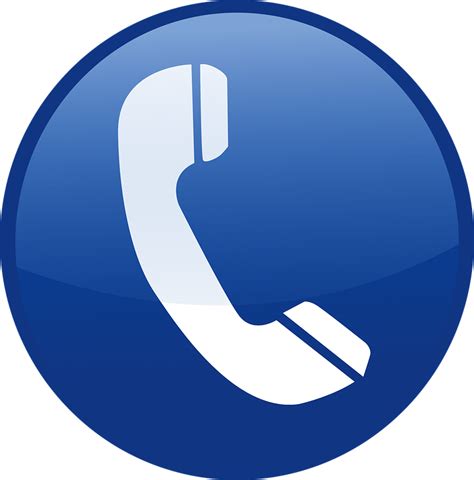 Blue Icon Telephone · Free Vector Graphic On Pixabay
