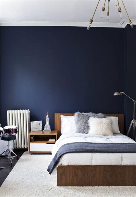 navy dark blue bedroom design ideas pictures