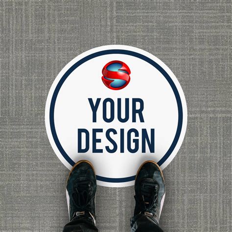 Easily Create Custom Circle Floor Stickers Online At Stickersstickers