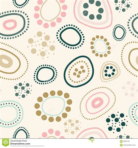 Seamless Pattern On Beige Background Stock Illustration Illustration