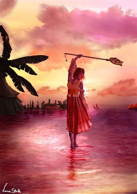 Final Fantasy X Fantasy Art Video Game Art Video Games Sunset Art Video Game Characters