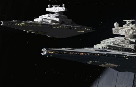 Imperial I And Ii Class Star Destroyer From Star Wars Comparison Cgi