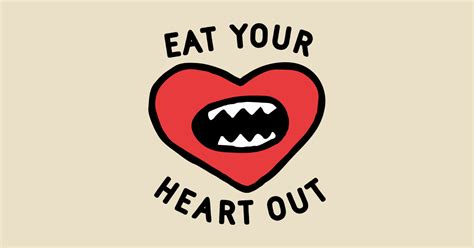 Eat Your Heart Out Minimal Crewneck Sweatshirt Teepublic